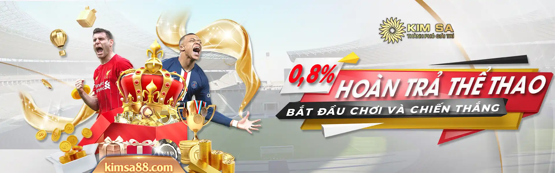 Hoàn trả thể thao Kimsa 0.8%