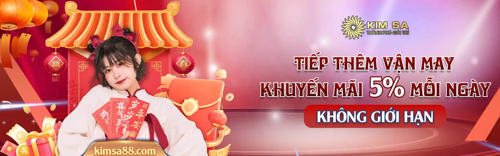 Kimsa390 khuyến mãi 5% nạp mỗi ngày