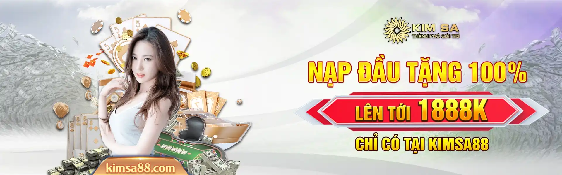 Nạp đầu Kimsa88 tặng 100% lên tới 1888k